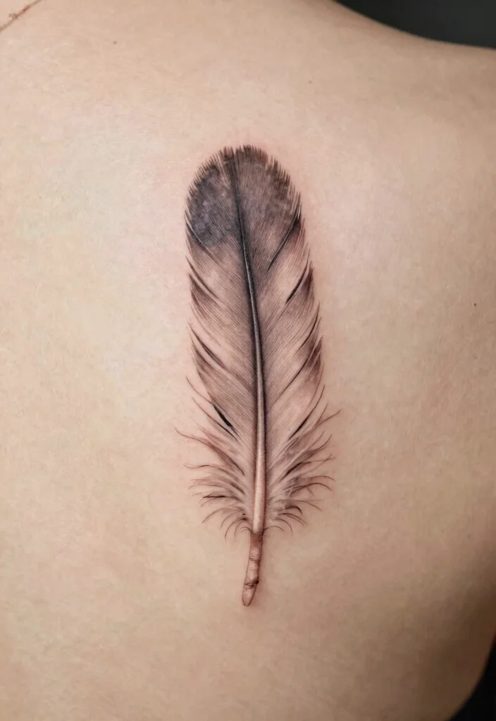 14 Tiny Spine Tattoo Ideas With Subtle Edge - 5. Feathered Dreams 1