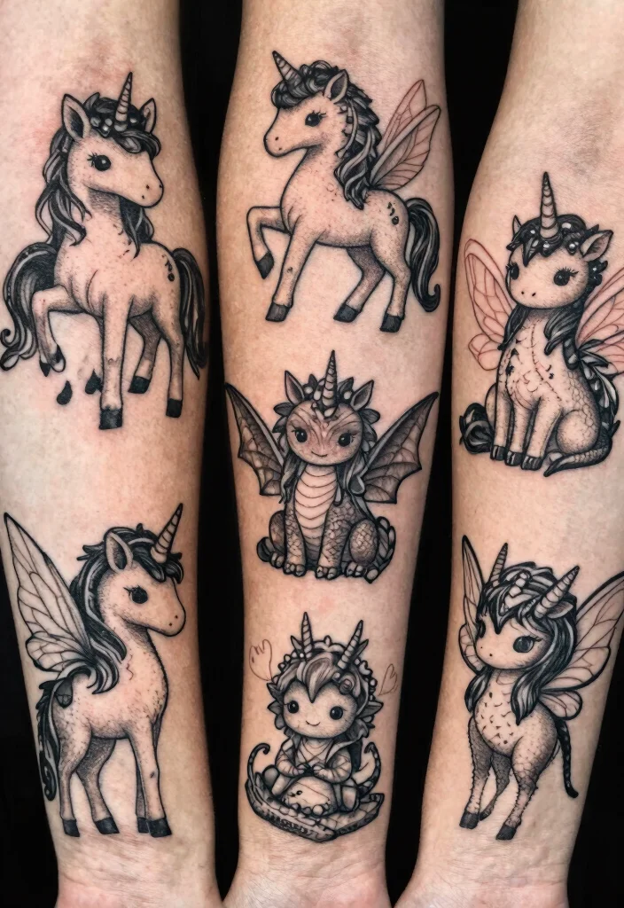 15 Black Work Tattoo 2026 Trending Ideas With Heavy Contrast 51 15 Black Work Tattoo 2026 Trending Ideas With Heavy Contrast - 11. Whimsical Creatures 1