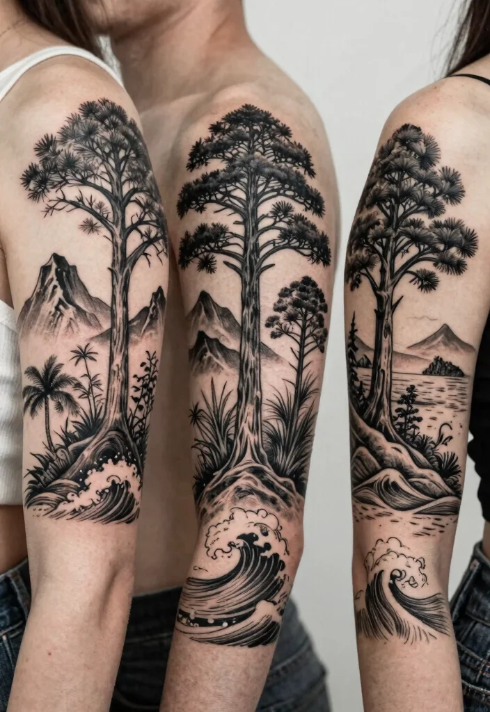 15 Black Work Tattoo 2026 Trending Ideas With Heavy Contrast 27 15 Black Work Tattoo 2026 Trending Ideas With Heavy Contrast - 7. Nature-Inspired Designs 1