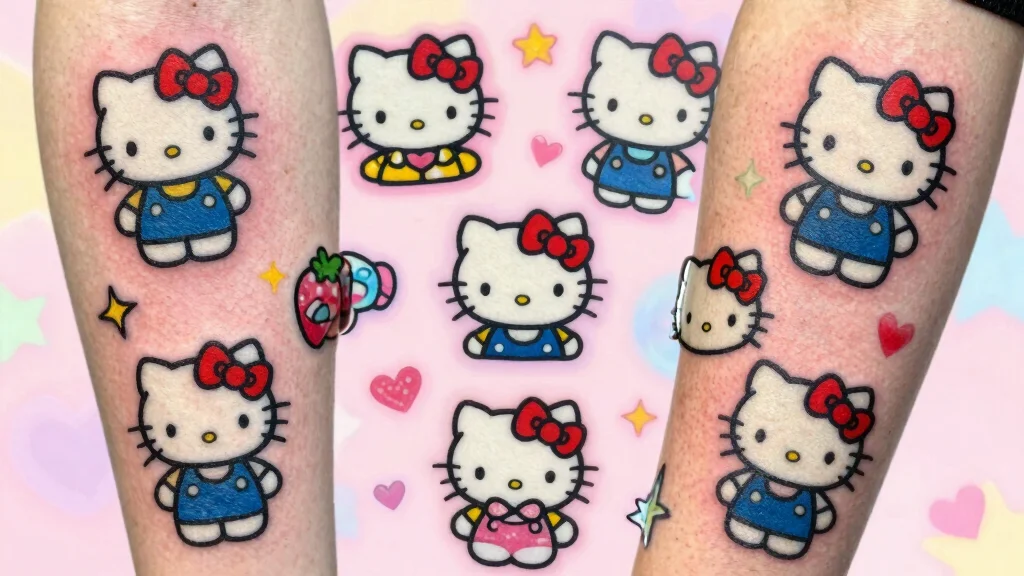 15 Hello Kitty Flash Tattoo Ideas With Cute Retro Vibes