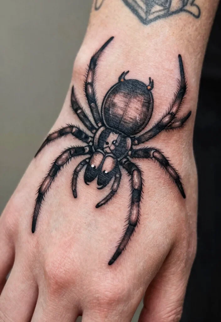15 Spider Hand Tattoo 2026 Trending Ideas With Dark Vibes 1 15 Spider Hand Tattoo 2026 Trending Ideas With Dark Vibes - 1. The Classic Spider 1