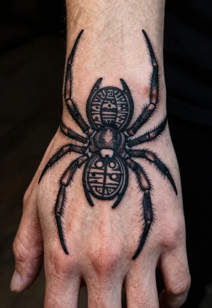 15 Spider Hand Tattoo 2026 Trending Ideas With Dark Vibes 30 15 Spider Hand Tattoo 2026 Trending Ideas With Dark Vibes - 10. Tribal Influence 1