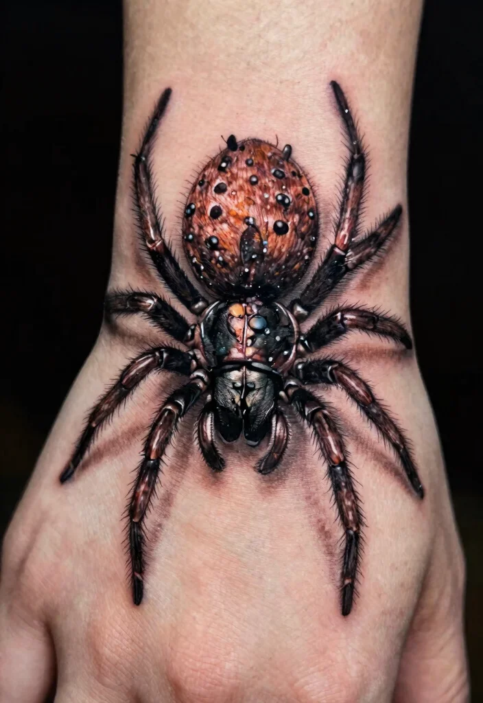 15 Spider Hand Tattoo 2026 Trending Ideas With Dark Vibes 29 15 Spider Hand Tattoo 2026 Trending Ideas With Dark Vibes - 9. Realistic Imagery 1