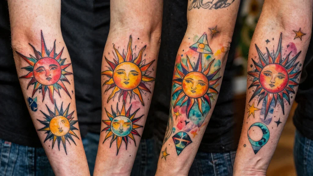 15 Sun Elbow Tattoo Ideas With Radiant Edge