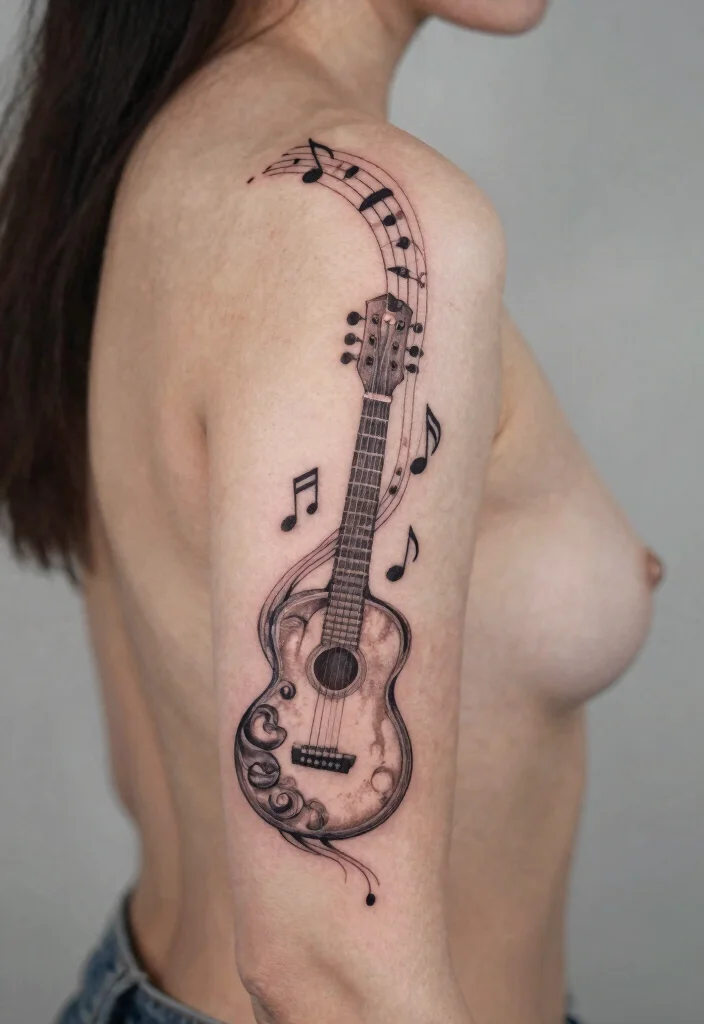 15 Tattoo Ideas Spine 2026 Trending Designs With Elegant Impact 53 15 Tattoo Ideas Spine 2026 Trending Designs With Elegant Impact - 13. Music-Inspired Ink 1