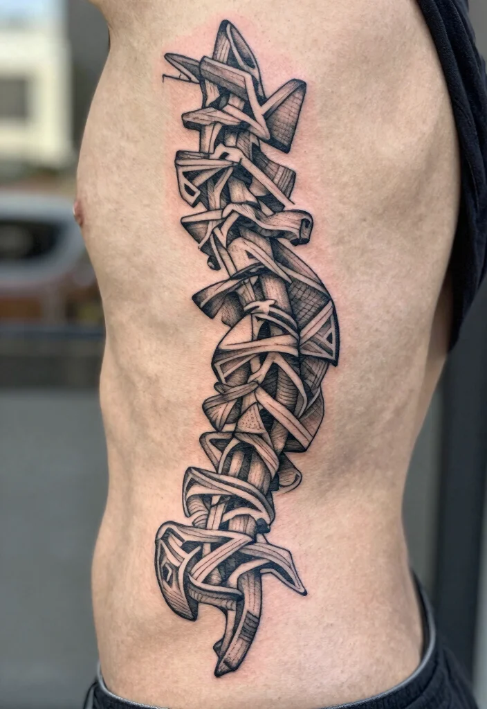 15 Tattoo Ideas Spine 2026 Trending Designs With Elegant Impact 2 15 Tattoo Ideas Spine 2026 Trending Designs With Elegant Impact - 2. Geometric Patterns 1