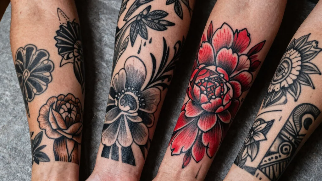 16 Black Red Tattoo Design Ideas With Bold Drama