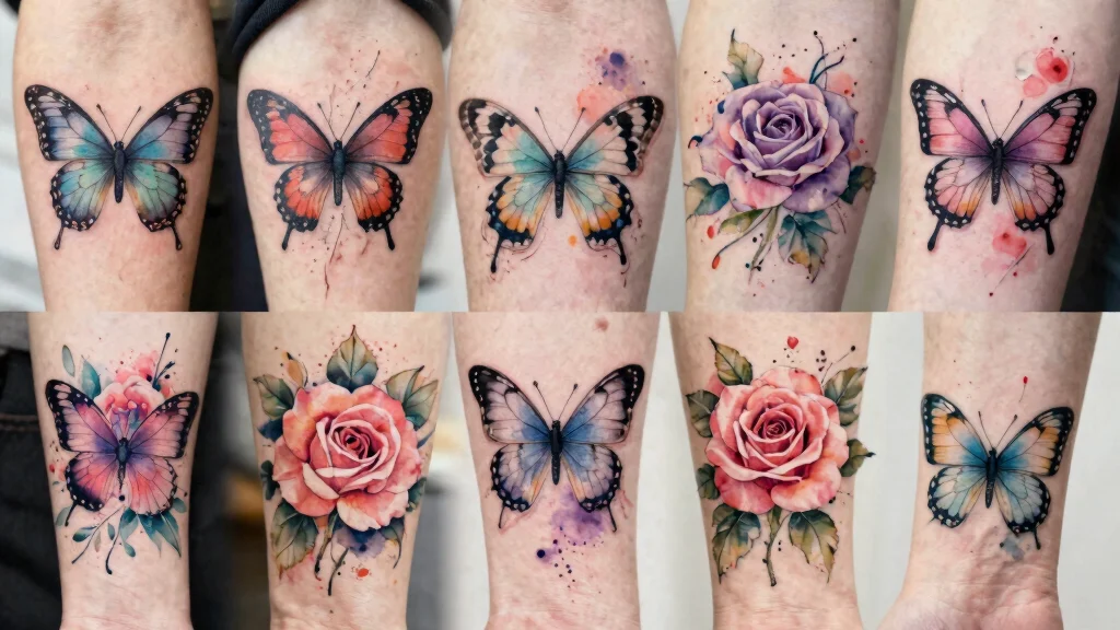16 Butterfly Rose Tattoo Ideas With Romantic Detail
