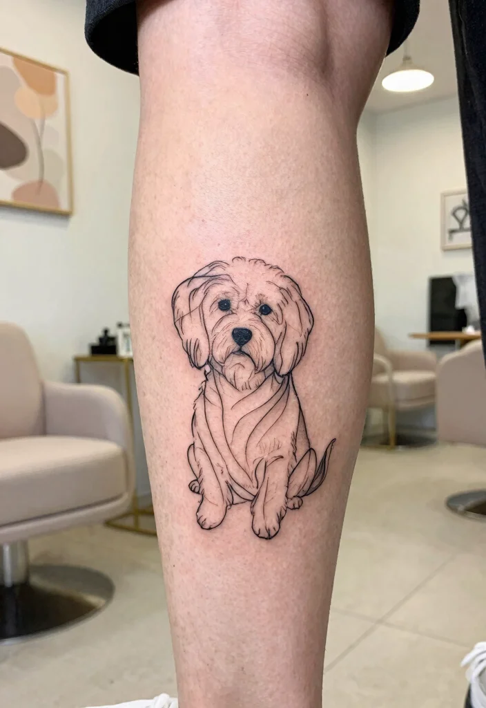 16 Fine Line Dog Tattoo 2026 Trending Ideas With Minimal Elegance 13 16 Fine Line Dog Tattoo 2026 Trending Ideas With Minimal Elegance - 3. Abstract Line Art 1