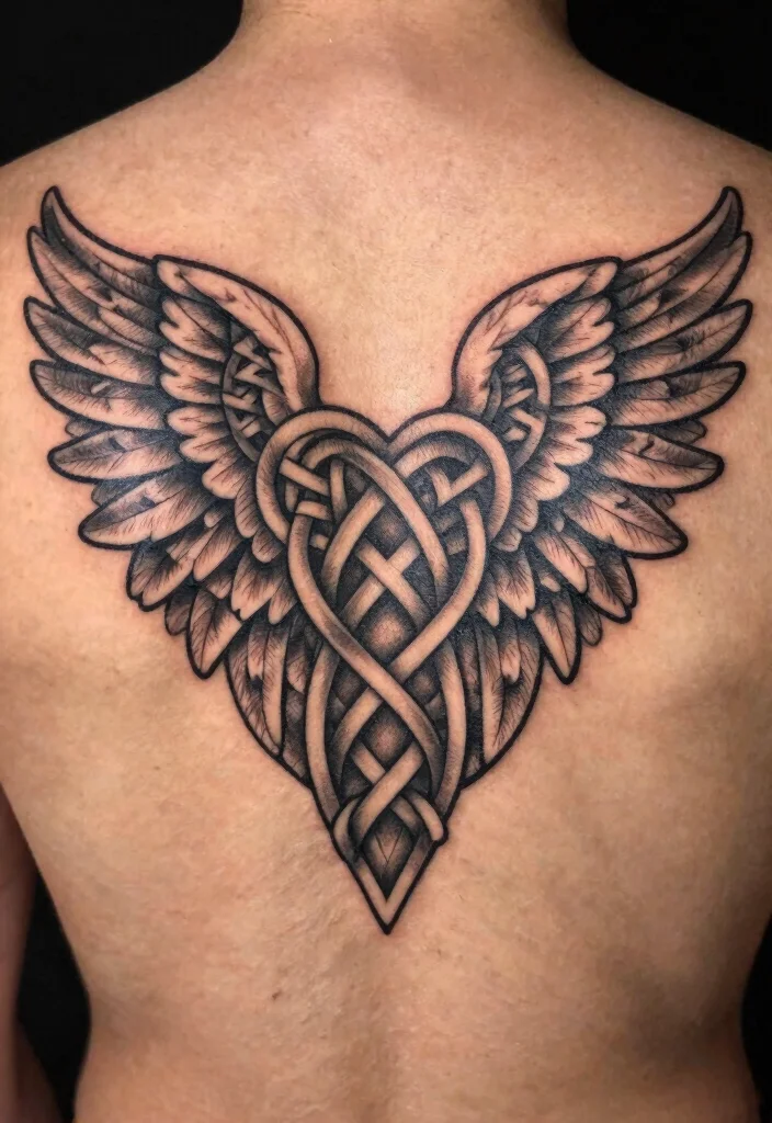16 Heart Shaped Angel Wing Tattoo Ideas With Spiritual Touch 64 16 Heart Shaped Angel Wing Tattoo Ideas With Spiritual Touch - 14. Cultural Inspirations 1