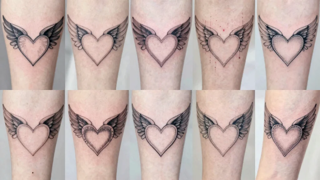 16 Heart Shaped Angel Wing Tattoo Ideas With Spiritual Touch