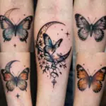 16 Moon Butterfly Tattoo Ideas With Mystical Charm