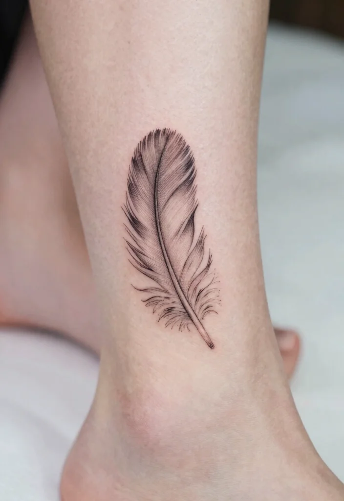 16 Phoenix Tattoo Feminine Small for Women Ideas With Grace - 9. Tiny Phoenix Feather 1