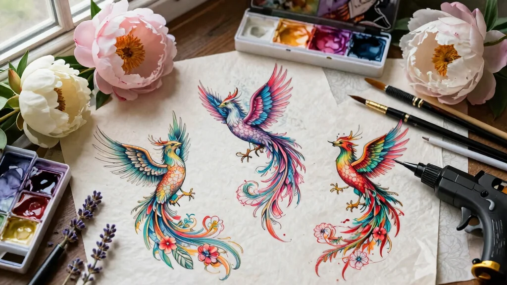 16 Phoenix Tattoo Feminine Small for Women Ideas With Grace