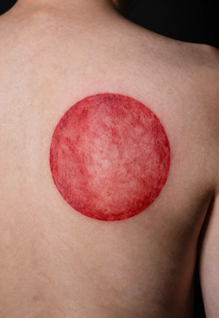 16 Red Circle Tattoo Ideas With Symbolic Meaning - 13. Journey of Self-Discovery 1