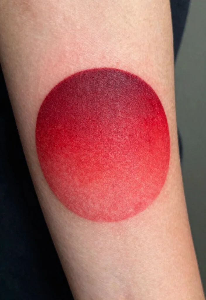 16 Red Circle Tattoo Ideas With Symbolic Meaning - 7. Embracing Change 1
