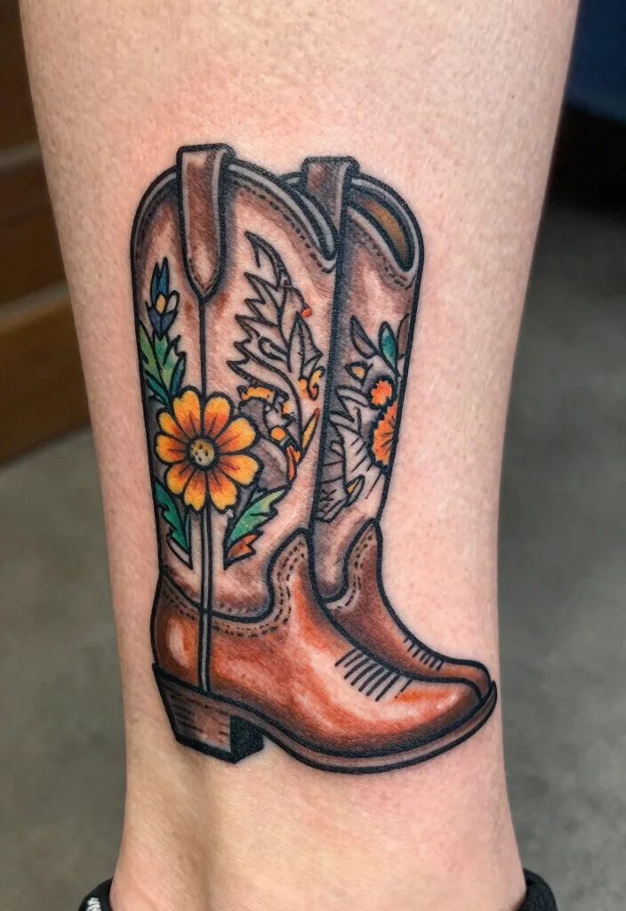 16 Red Dead Redemption Tattoo 2026 Trending Ideas Fans Will Love - 16. The Cowboy Boots 1