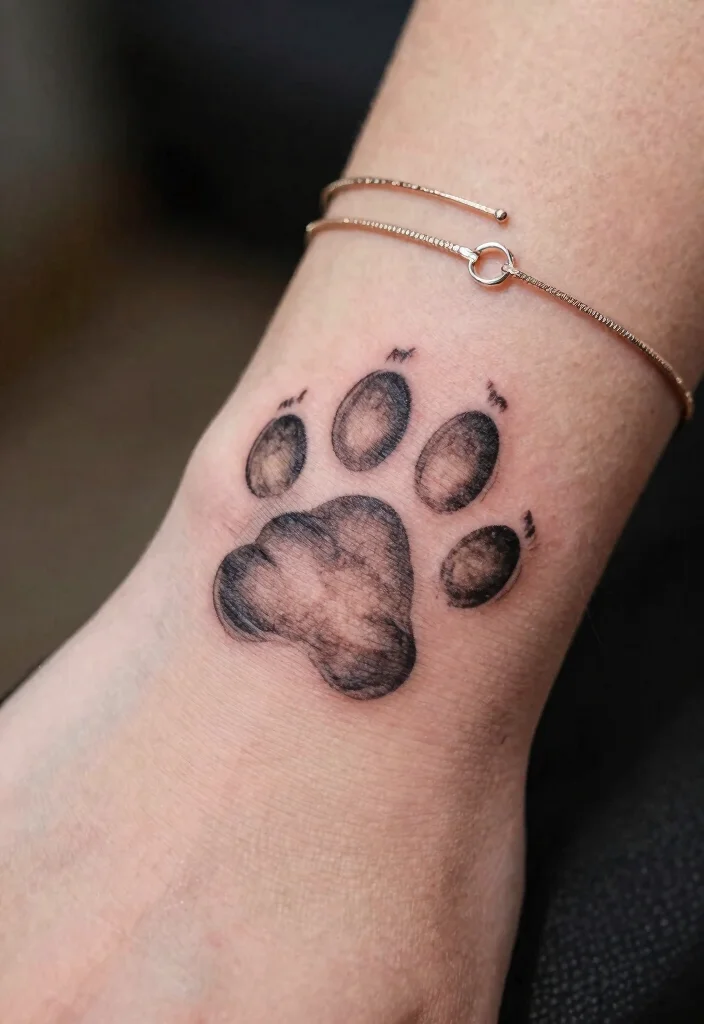 16 Tattoo Dog Ideas With Loyal Symbolism 2 16 Tattoo Dog Ideas With Loyal Symbolism - 2. Paw Print with Heart 1