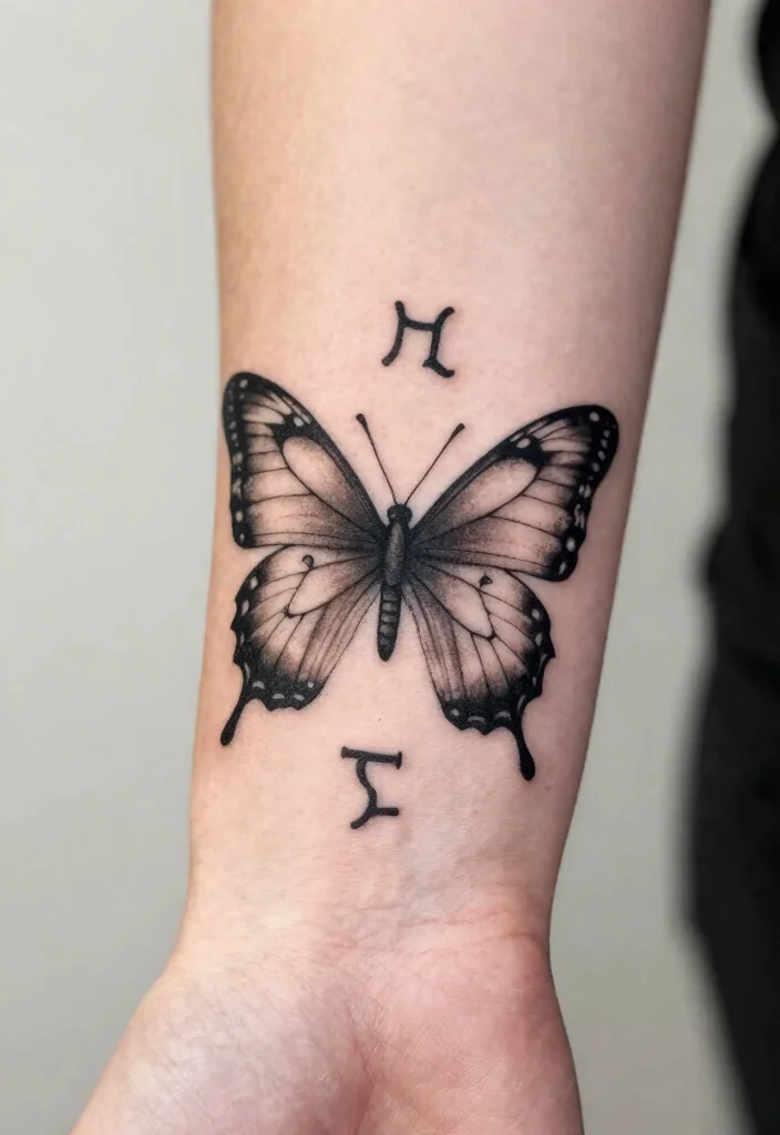 17 Butterfly Tattoo Hand 2026 Trending Ideas With Delicate Beauty - 13. Butterfly Tattoos with Personal Symbols 1