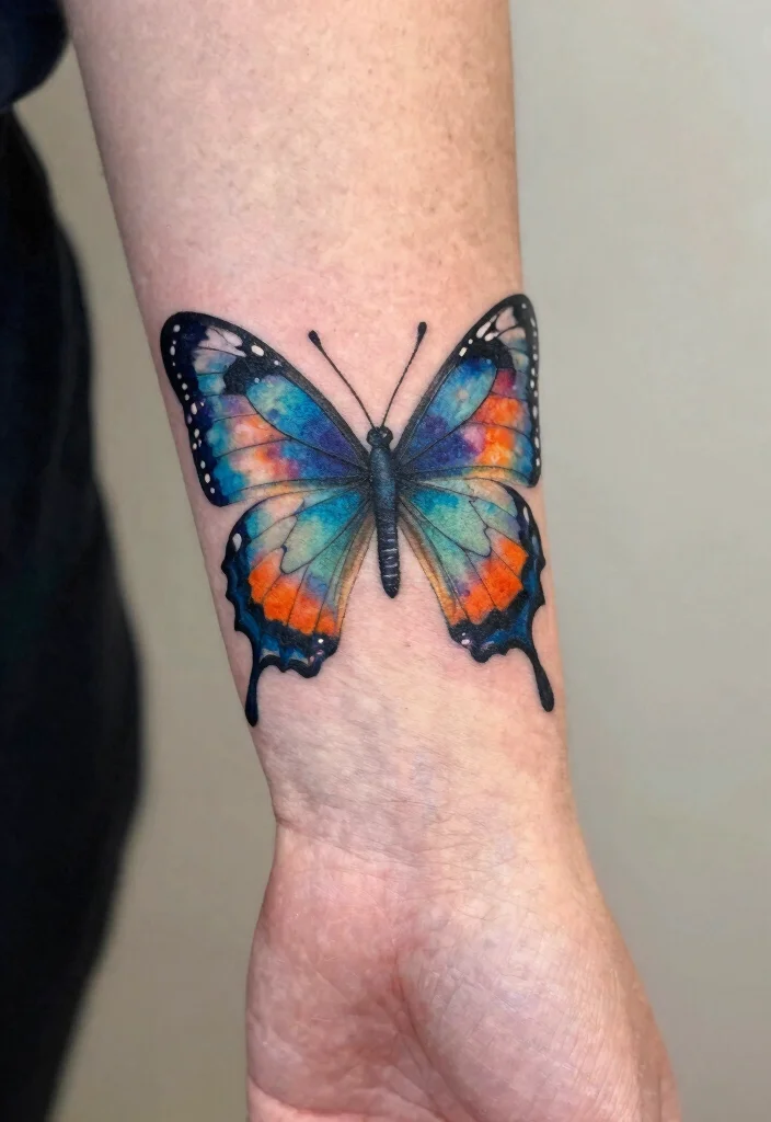 17 Butterfly Tattoo Hand 2026 Trending Ideas With Delicate Beauty - 2. Watercolor Butterfly Tattoos 1