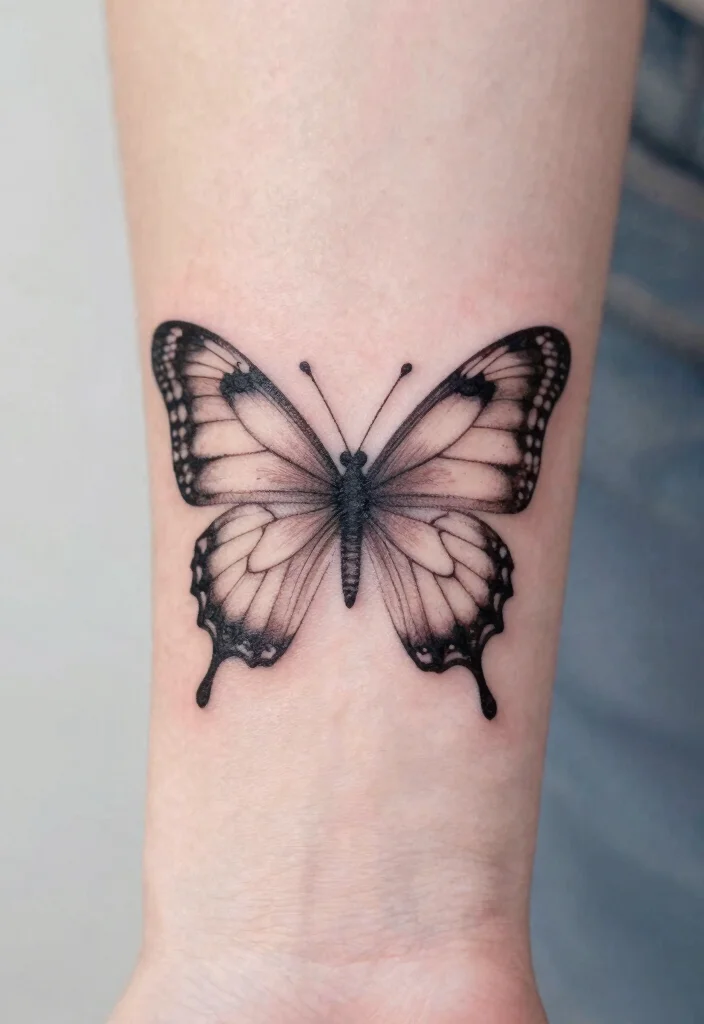 17 Butterfly Tattoo Hand 2026 Trending Ideas With Delicate Beauty - 5. Fine Line Butterfly Tattoos 1