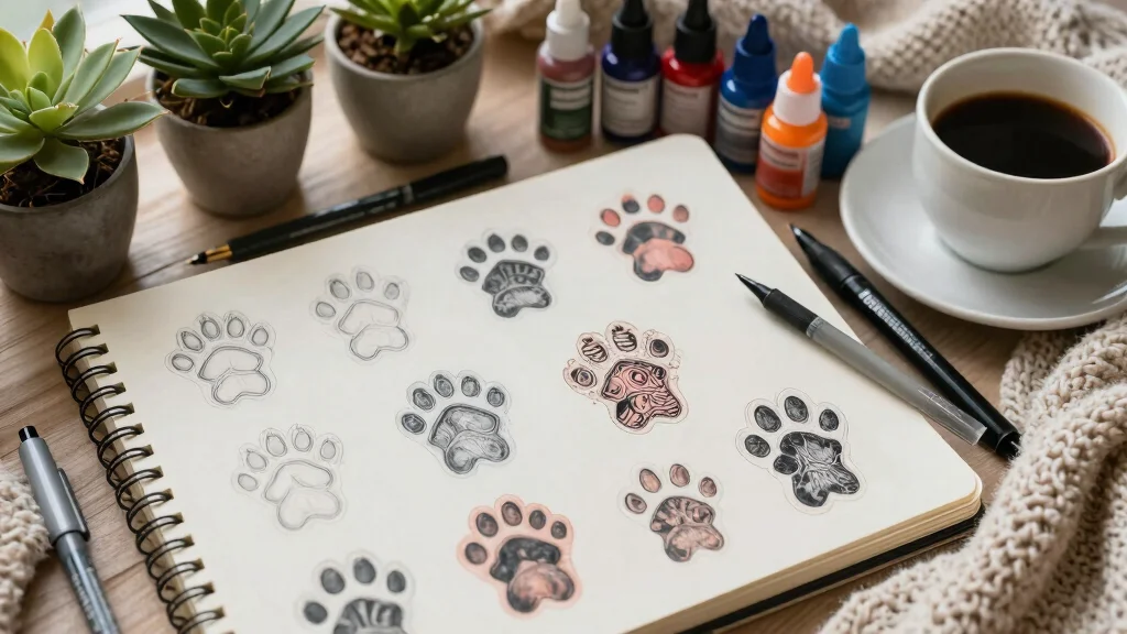 17 Cat Footprint Tattoo Ideas With Sweet Meaning