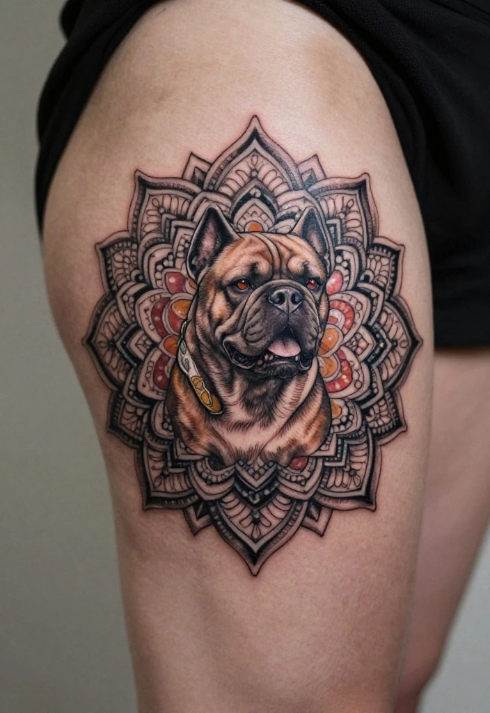 17 Fu Dog Tattoo 2026 Trending Ideas With Protective Power - 7. Fu Dog Mandala Tattoo 1