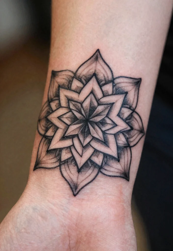 17 Geometric Mandala Tattoo Design Pattern Ideas With Intricate Detail 21 17 Geometric Mandala Tattoo Design Pattern Ideas With Intricate Detail - 11. Origami Style Mandala 1