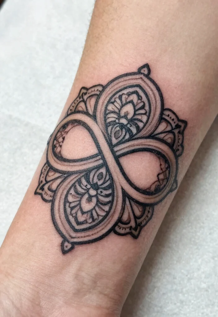 17 Geometric Mandala Tattoo Design Pattern Ideas With Intricate Detail 23 17 Geometric Mandala Tattoo Design Pattern Ideas With Intricate Detail - 13. Infinity Mandala 1