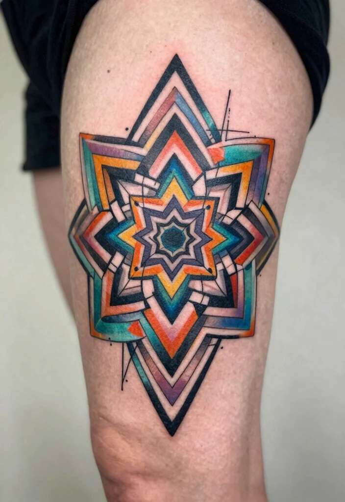 17 Geometric Mandala Tattoo Design Pattern Ideas With Intricate Detail 35 17 Geometric Mandala Tattoo Design Pattern Ideas With Intricate Detail - 15. Abstract Geometric Mandala 1