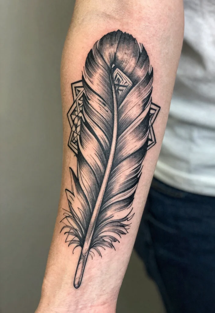 17 Geometric Mandala Tattoo Design Pattern Ideas With Intricate Detail 19 17 Geometric Mandala Tattoo Design Pattern Ideas With Intricate Detail - 9. Geometric Feather Mandala 1