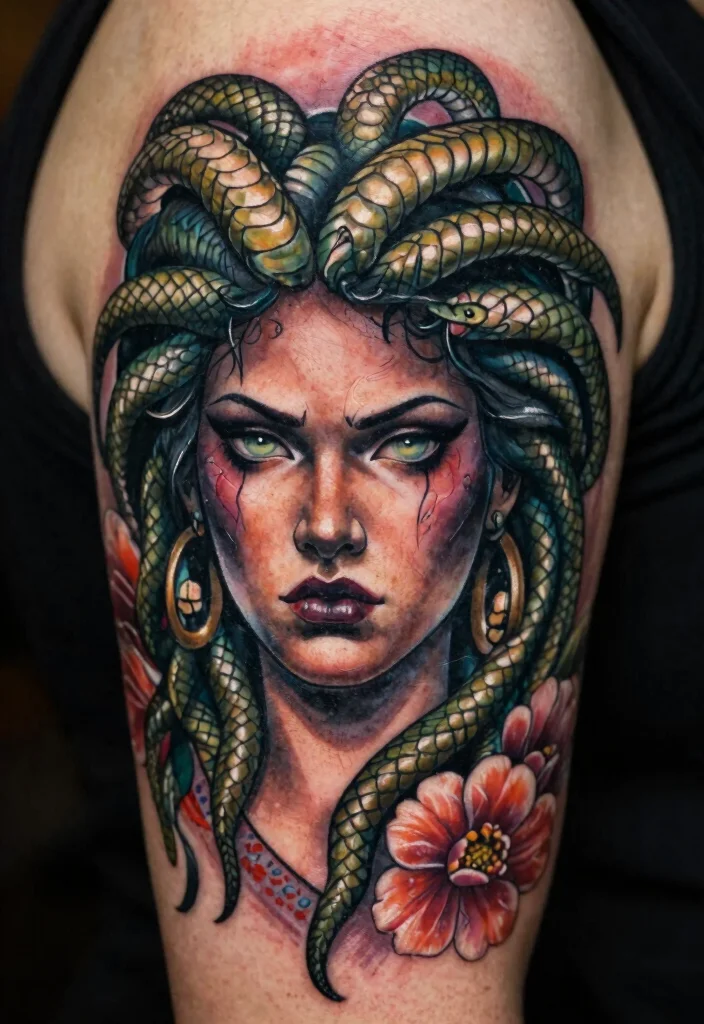 17 Medusa Tattoo Black Women Ideas With Fierce Beauty - 1. Embracing Her Power 1