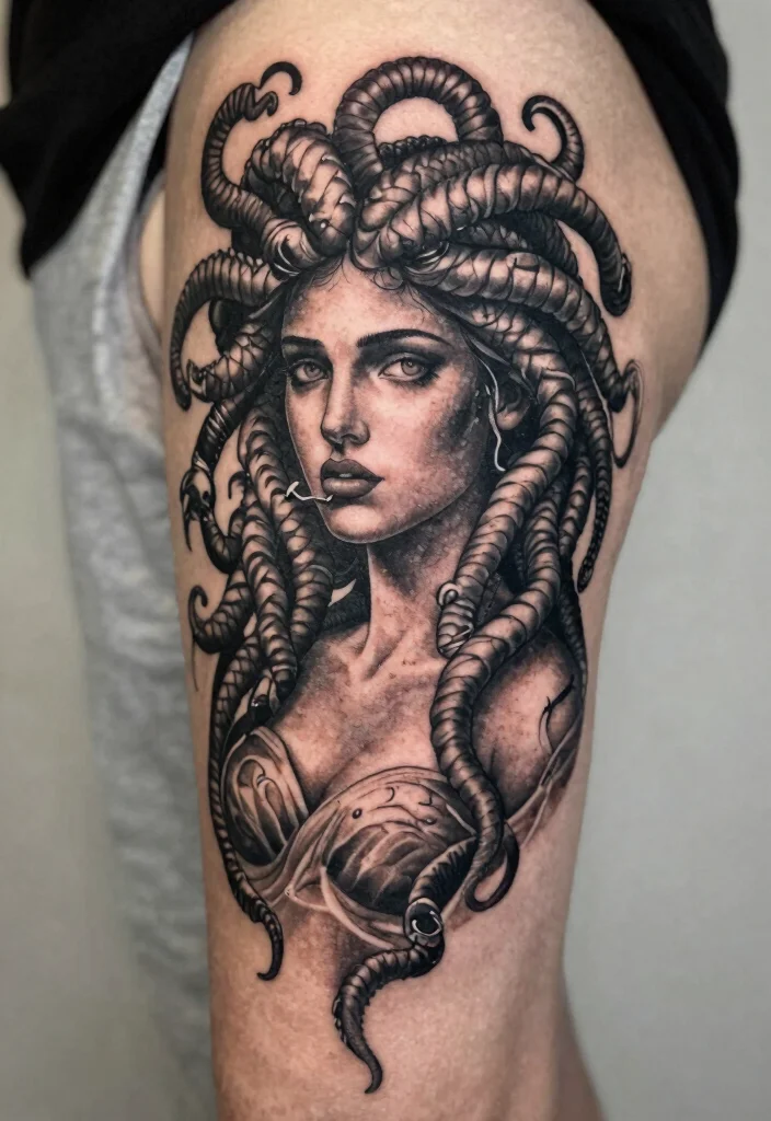 17 Medusa Tattoo Black Women Ideas With Fierce Beauty - 11. Medusa and Her Myth 1