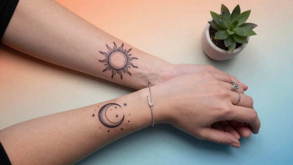 17 Sun and Moon Tattoo Matching Couple Ideas With Balanced Love
