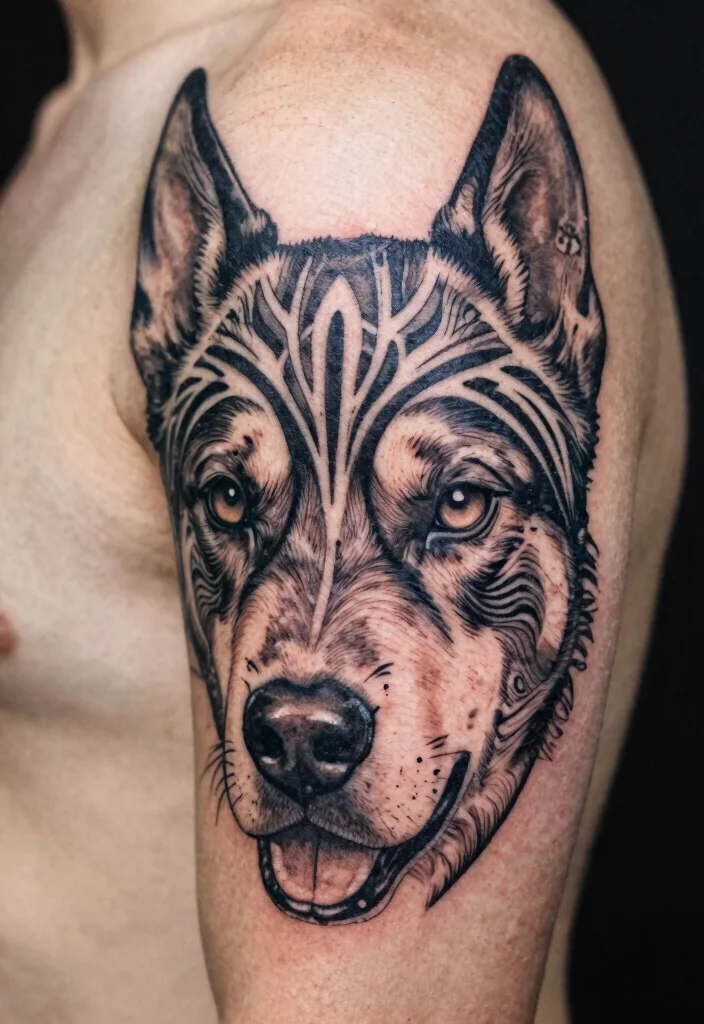 18 Dog Eyes Tattoo Ideas With Emotional Depth 30 18 Dog Eyes Tattoo Ideas With Emotional Depth - 10. Tribal Designs 1