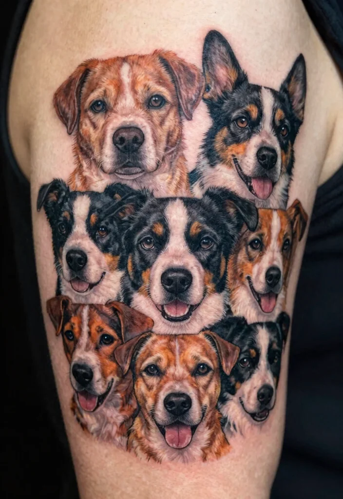 18 Dog Eyes Tattoo Ideas With Emotional Depth 34 18 Dog Eyes Tattoo Ideas With Emotional Depth - 14. Pet Portraits with Companion Elements 1