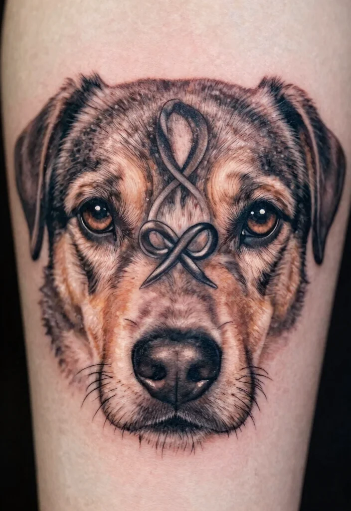 18 Dog Eyes Tattoo Ideas With Emotional Depth 46 18 Dog Eyes Tattoo Ideas With Emotional Depth - 16. Pet Love Knots 1