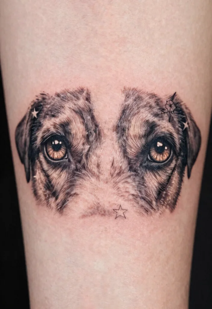 18 Dog Eyes Tattoo Ideas With Emotional Depth 15 18 Dog Eyes Tattoo Ideas With Emotional Depth - 5. Symbolic Features 1