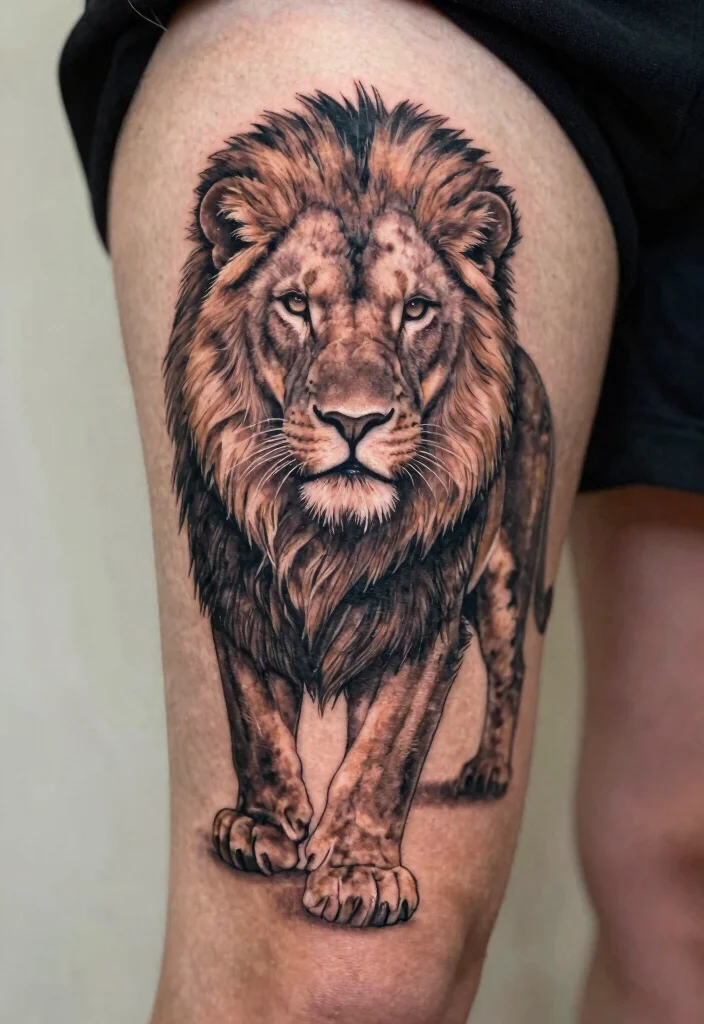 18 Female Lion Tattoo 2026 Trending Ideas With Powerful Feminine Energy - 14. Lioness as Protector Tattoo 1