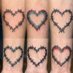 18 Heart Barbed Wire Tattoo Ideas With Edgy Romance