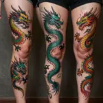 18 Leg Dragon Tattoo Ideas With Dynamic Movement