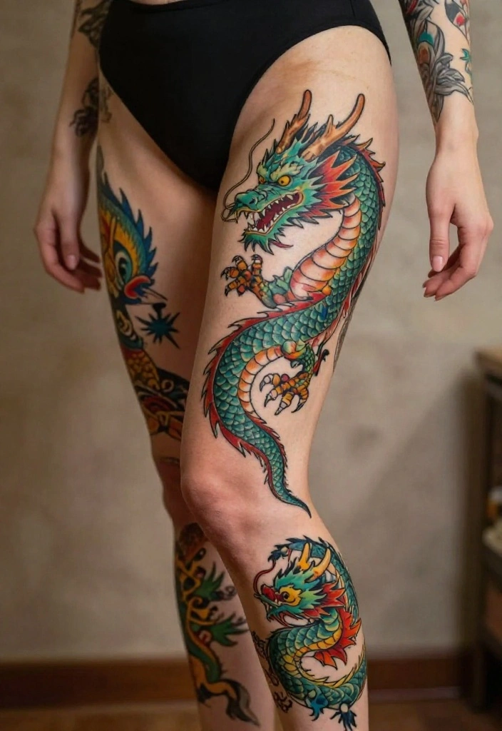 18 Leg Dragon Tattoo Ideas With Dynamic Movement 69 18 Leg Dragon Tattoo Ideas With Dynamic Movement - Conclusion 1