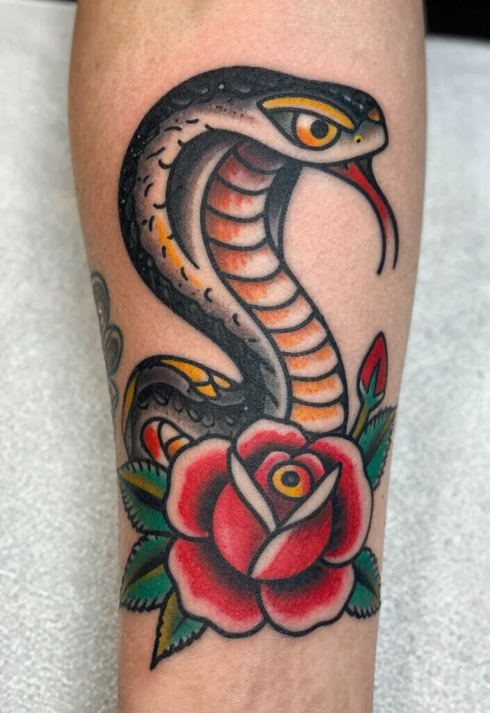 18 Snake Eye Tattoo Ideas With Intense Detail 30 18 Snake Eye Tattoo Ideas With Intense Detail - 10. Vintage Snake Eye Tattoos 1