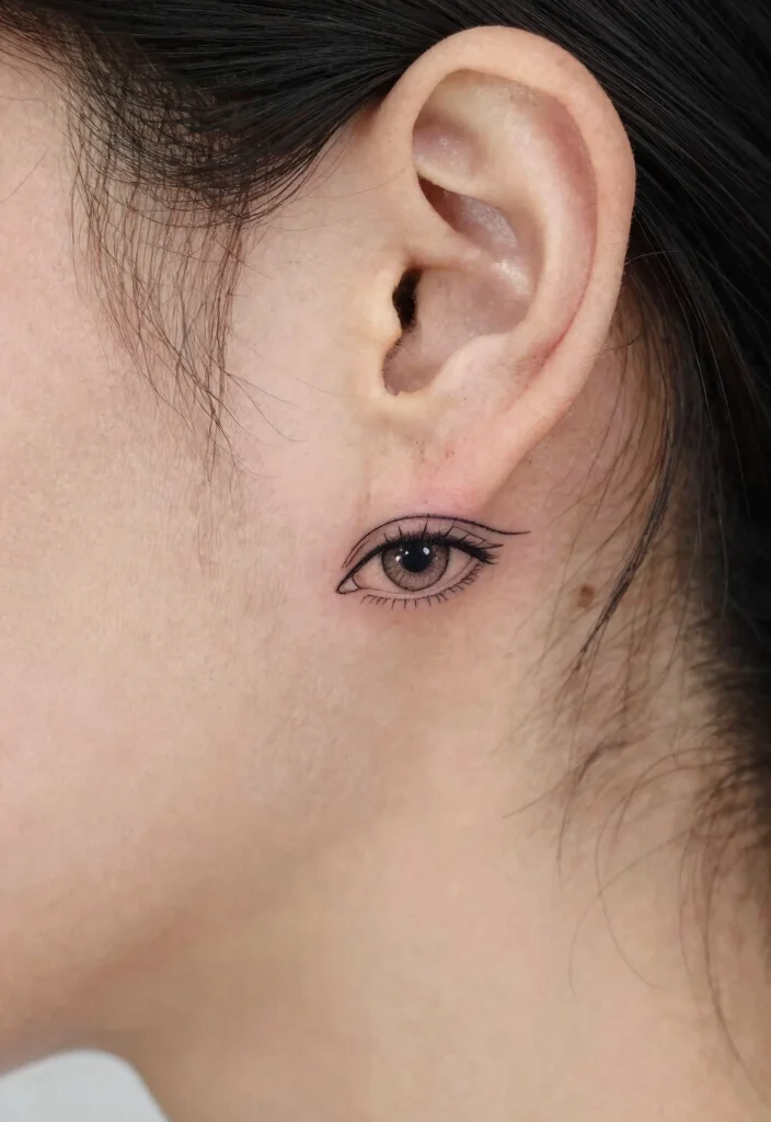 18 Snake Eye Tattoo Ideas With Intense Detail 18 18 Snake Eye Tattoo Ideas With Intense Detail - 8. Minimalist Snake Eye Tattoos 1