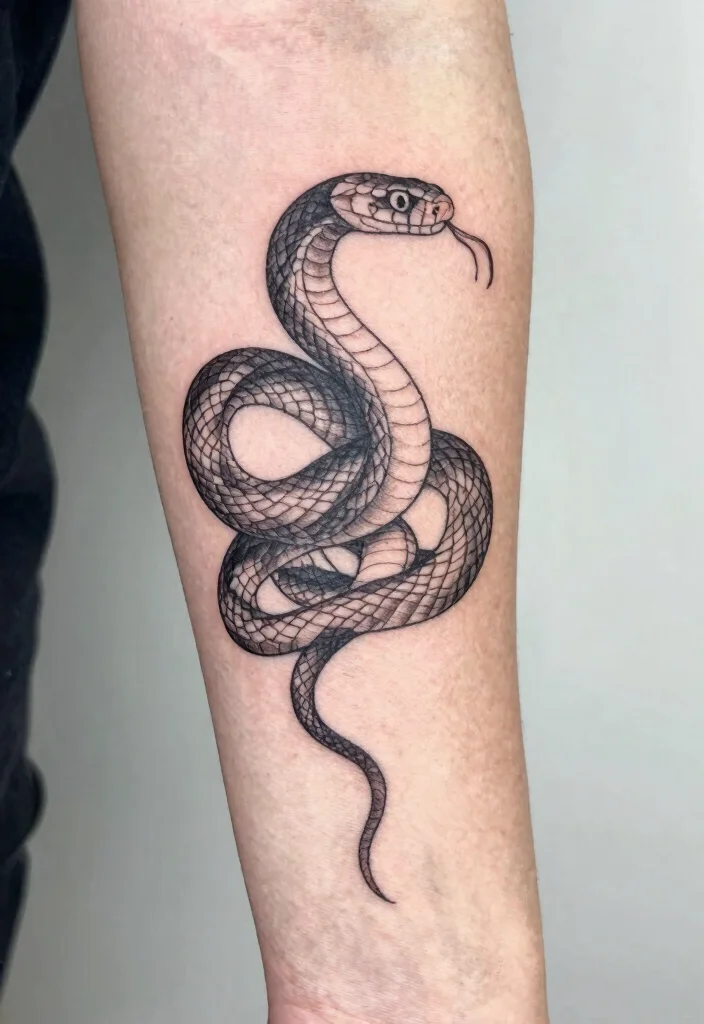 18 Snake on Arm Tattoo Ideas With Sleek Motion 39 18 Snake on Arm Tattoo Ideas With Sleek Motion - 9. Snake in Motion 1
